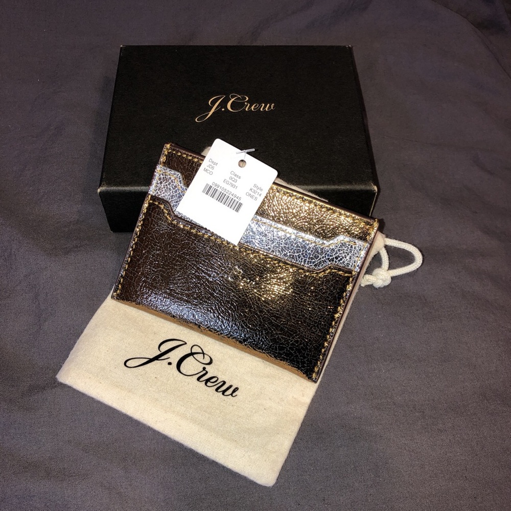 Metallic J. Crew Wallet